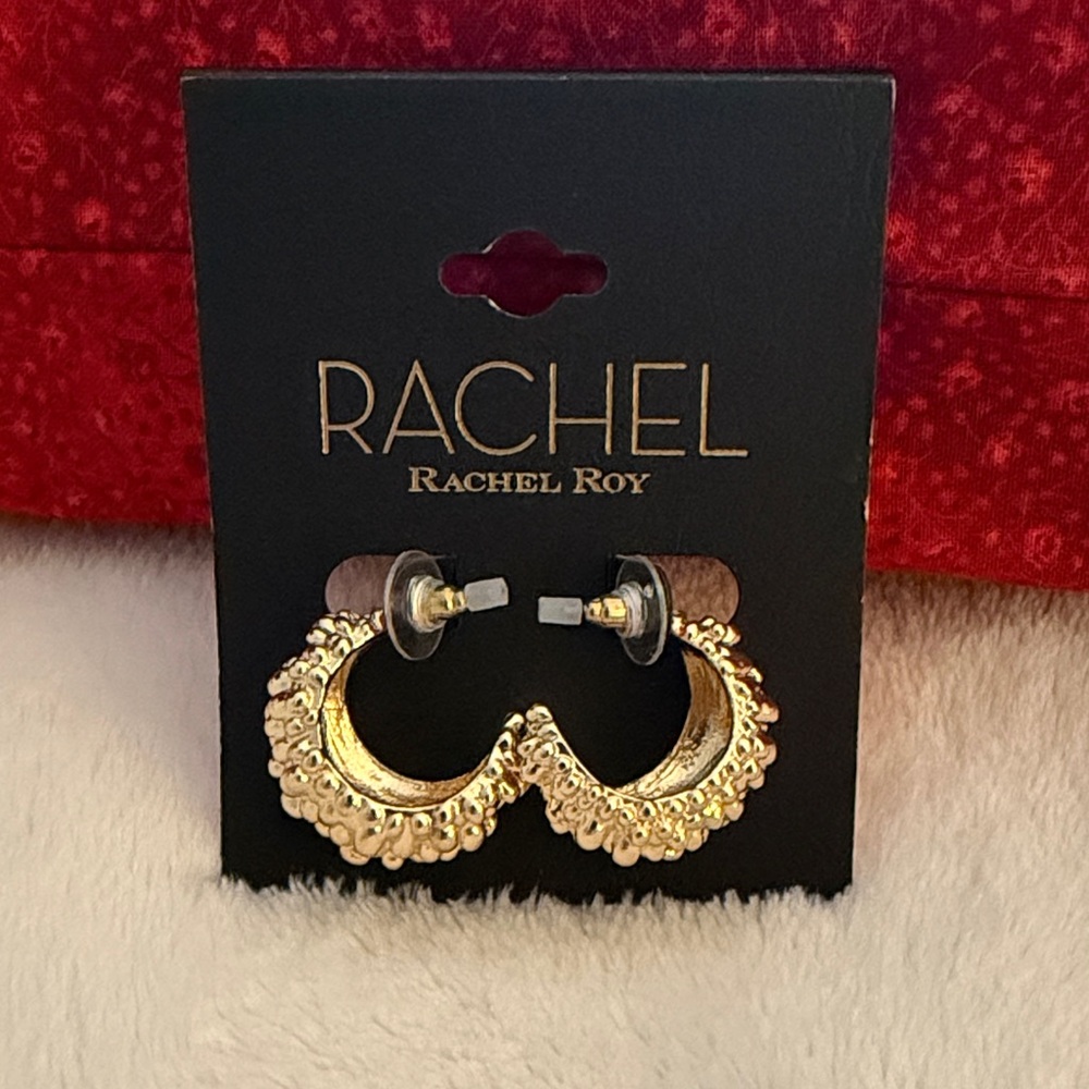 Chunky Hoop Earrings.  Brand New!